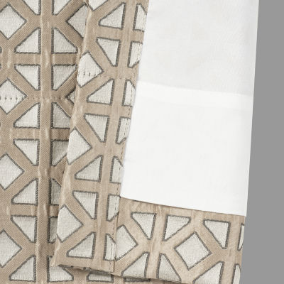 Queen Street Avelyn Rod Pocket Room Darkening Set of 2 Curtain Panel