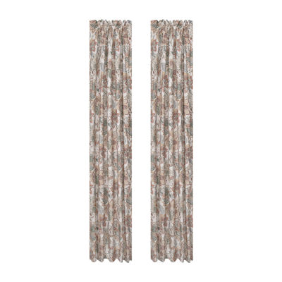 Royal Court Janessa Rod Pocket Room Darkening Set of 2 Curtain Panel