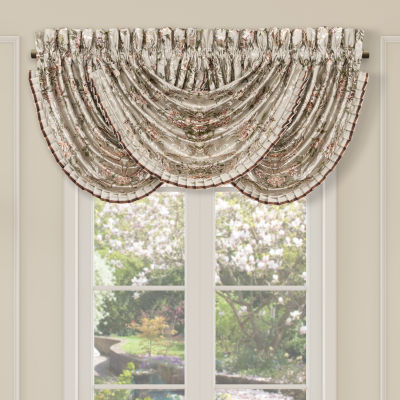 Queen Street Pecora Rod Pocket Waterfall Valance