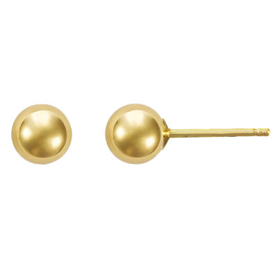 18K Yellow Gold 6mm Ball Stud Earring JCPenney