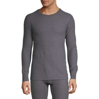 St. John's Bay Mens Crew Neck Long Sleeve Thermal Shirt Tall