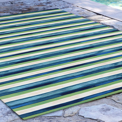 Liora Manne Visions II Painted Stripes Indoor/Outdoor Area Rug