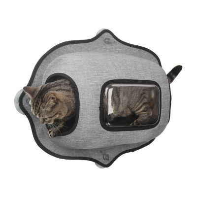 Pet Life Purr-View' See-Through Suction Cup Kitty Lounger Pet Bed