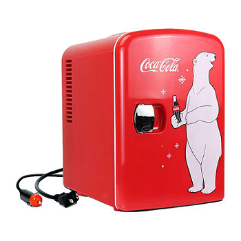 Mastery Tage en risiko Biprodukt Coca-Cola 4L Portable Cooler/Warmer 12V AC/DC Mini Fridge Polar Bear,  Color: Red With White - JCPenney