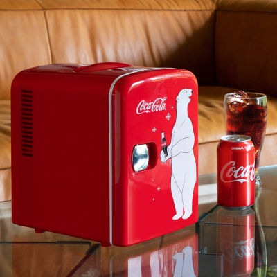 Coca-Cola 4L Portable Cooler/Warmer 12V AC/DC Mini Fridge Polar Bear
