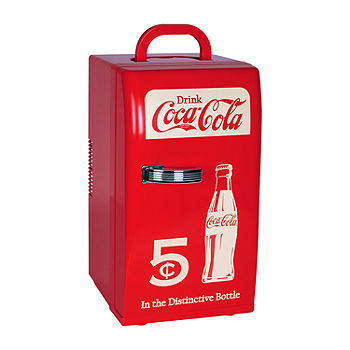 Coca-Cola Retro 18 Can Mini Fridge AC/DC Portable Cooler 22L (23