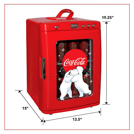 Coca-Cola 28 Can Portable Cooler Warmer With Display AC/DC 25L (26 Qt), One Size, Red