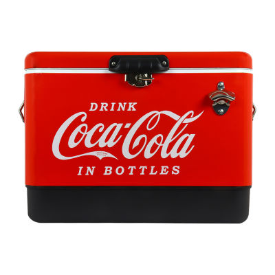 Coca-Cola Ice Chest Cooler with Bottle Opener- 51L (54 qt)- 85 Cans