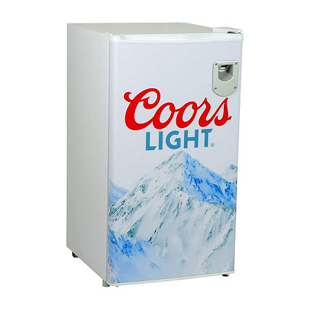 Coors Light Compact Fridge With Bottle Opener- 90 L/ 95 Qt 3.2 Cu Ft, One Size, White