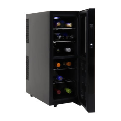 Koolatron 12 Bottle Dual Zone Wine Cooler Freestanding Wine Fridge