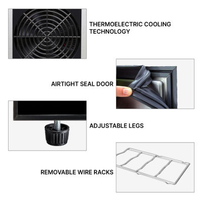 Koolatron 12 Bottle Dual Zone Wine Cooler Freestanding Wine Fridge