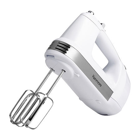 Kenmore 5-Speed Hand Mixer / Beater / Blender 250W With Burst Control, One Size, White