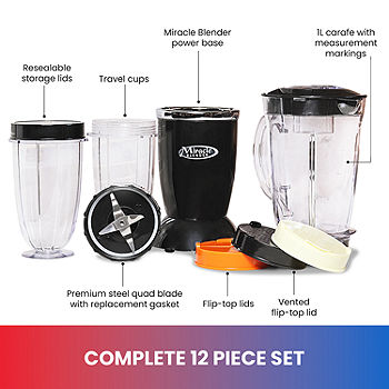 2 Magic Bullet Blender 16 oz Cups & Replacement Blades - 2 Cups and 2  Blades Set