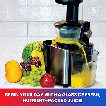 Freshly squeezed juice in the morning is easy with the Maximum Extraction  slow Juicer and Sauce Attachment. Convenie…