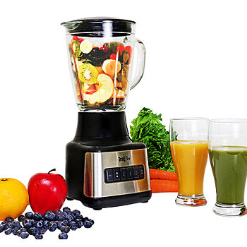 Total Chef 6-Speed Countertop Blender with Glass Jar, 6-Cup
