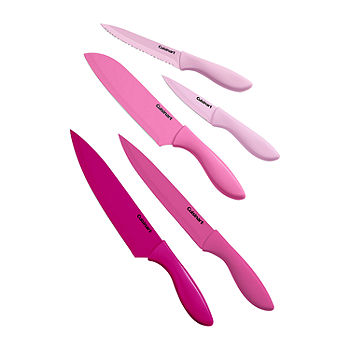 Choice 3-Piece Knife Set with Neon Pink Handles