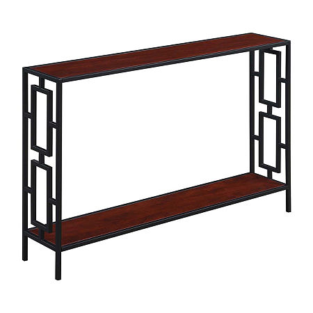 Town Square Contemporary Console Table, One Size , Red