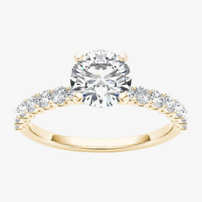 1 CT.T.W. Natural Round Diamond 14K Gold Engagement Ring