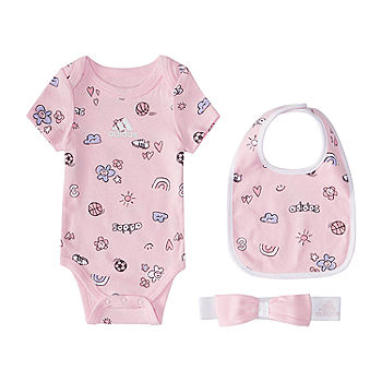 zingen Wreed Seminarie adidas Baby Girls Bodysuit, Color: Clear Pink - JCPenney