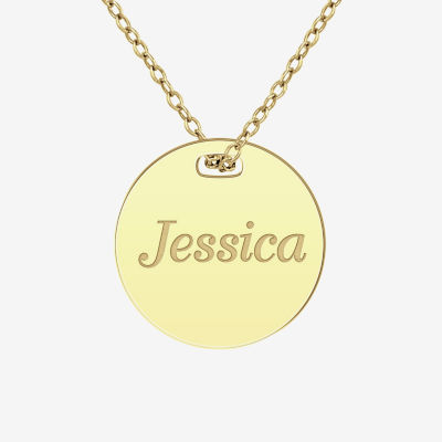 Womens 24K Gold Over Silver Pendant Necklace