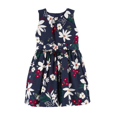 Carter's Toddler Girls Sleeveless Fit + Flare Dress
