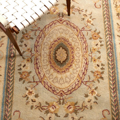 Safavieh Courtney Floral Hand Tufted Wool Indoor Rectangular Area Rug ...