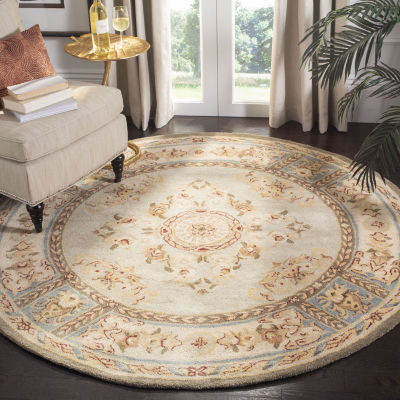 Safavieh Courtney Floral Hand Tufted Wool Indoor Round Accent Rug