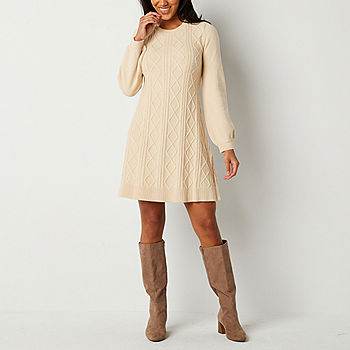 Cable Knit Sweater Dress Style A2385