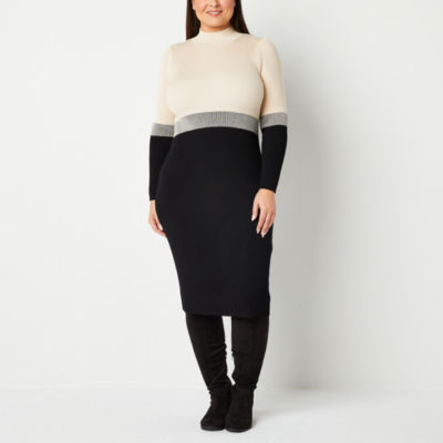 Jcpenney plus size deals sweater dresses