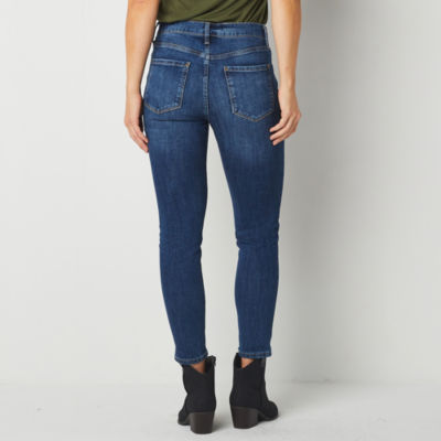 a.n.a Womens High Rise Cropped Skinny Fit Jean