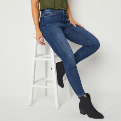 a.n.a Womens High Rise Cropped Skinny Fit Jean