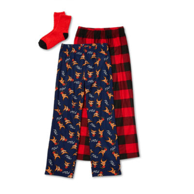 3-Piece Printed Pajama Jogger Pants Set for Boys