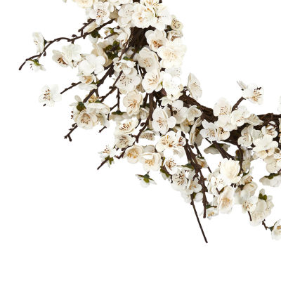 24” Plum Blossom Wreath