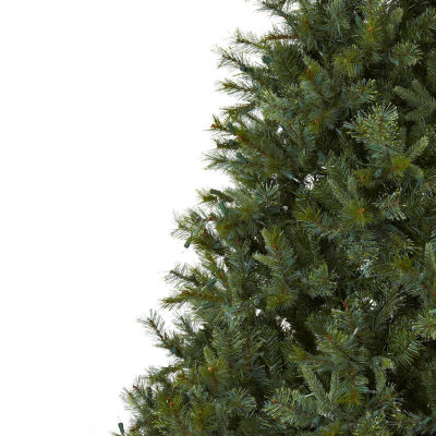 Nearly Natural Majestic Multi 7 1/2 Foot Pre-Lit Pine Christmas Tree