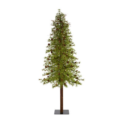 Nearly Natural Wyoming Faux 9 Foot Pre-Lit Christmas Tree