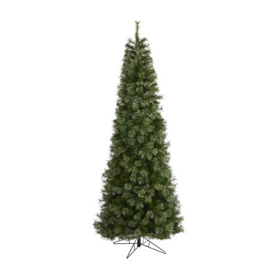 Nearly Natural Cashmere Slim Faux Foot Pre-Lit Christmas Tree