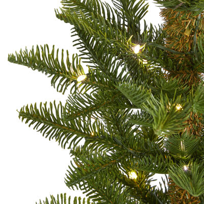 Nearly Natural Alfaux 4 Foot Pre-Lit Christmas Tree