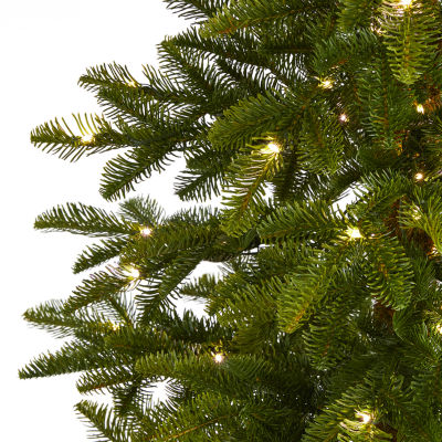 Nearly Natural Alfaux 7 Foot Pre-Lit Christmas Tree