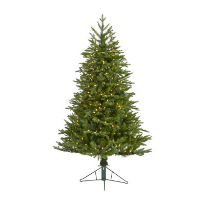 Nearly Natural Cambridge Faux 5 Foot Pre-Lit Fir Christmas Tree