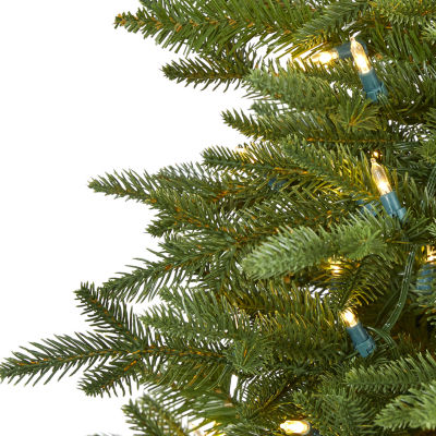 Nearly Natural Cambridge Faux 5 Foot Pre-Lit Fir Christmas Tree
