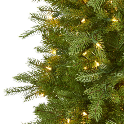 Nearly Natural Vienna Faux 6 Foot Pre-Lit Fir Christmas Tree