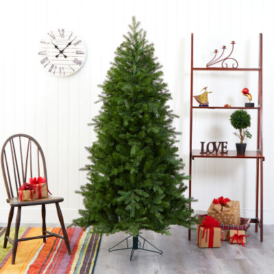 Nearly Natural Vienna Faux 6 Foot Pre-Lit Fir Christmas Tree