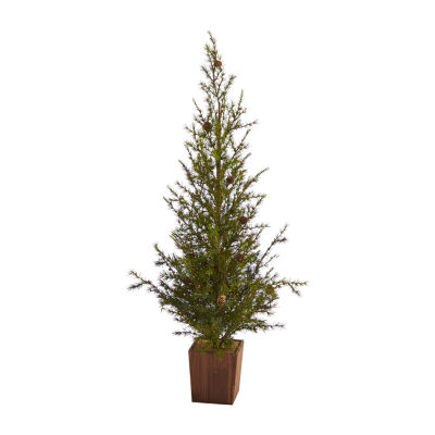 Nearly Natural Natural Look Faux Planter 4 Foot Christmas Tree