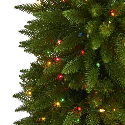 Nearly Natural Sierra Faux 5 Foot Pre-Lit Fir Christmas Tree