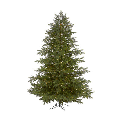 Nearly Natural Real Touch Faux 7 1/2 Foot Pre-Lit Spruce Christmas Tree