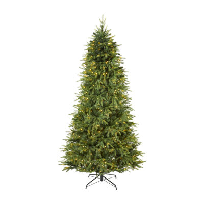 Nearly Natural Vancouver Faux 7 Foot Pre-Lit Fir Christmas Tree