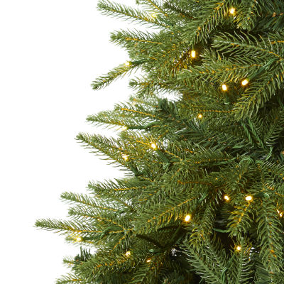 Nearly Natural Vancouver Faux 7 Foot Pre-Lit Fir Christmas Tree