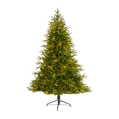 Nearly Natural Mountain Faux 6 Foot Pre-Lit Fir Christmas Tree