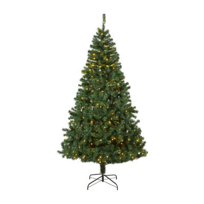 Nearly Natural Northern Tip Faux 8 Foot Pre-Lit Christmas Tree