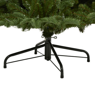 Nearly Natural South Carolina Faux 7 Foot Pre-Lit Spruce Christmas Tree